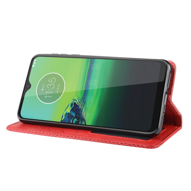 For  Motorola Moto G8 Play  Magnetic Buckle Retro Crazy Horse Texture Horizontal Flip Leather Case with Holder & Card Slots & Photo Frame