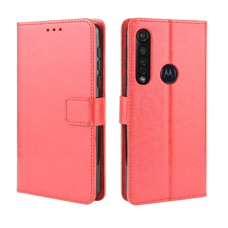 For  Motorola Moto G8 Plus Retro Crazy Horse Texture Horizontal Flip Leather Case with Holder & Card Slots & Photo Frame