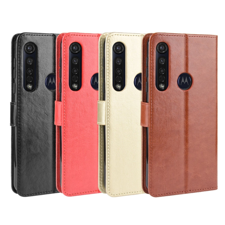 For  Motorola Moto G8 Plus Retro Crazy Horse Texture Horizontal Flip Leather Case with Holder & Card Slots & Photo Frame