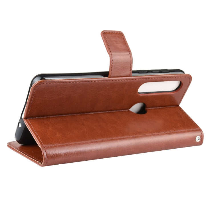 For  Motorola One Macro Retro Crazy Horse Texture Horizontal Flip Leather Case with Holder & Card Slots & Photo Frame