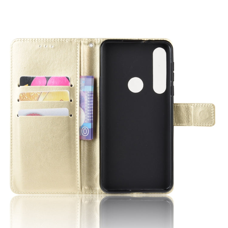 For  Motorola One Macro Retro Crazy Horse Texture Horizontal Flip Leather Case with Holder & Card Slots & Photo Frame
