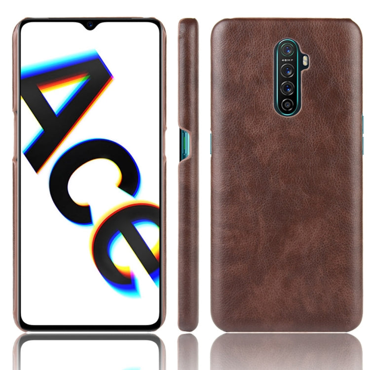 For Oppo Realme X2 Pro / Reno Ace Shockproof Litchi Texture PC + PU Case