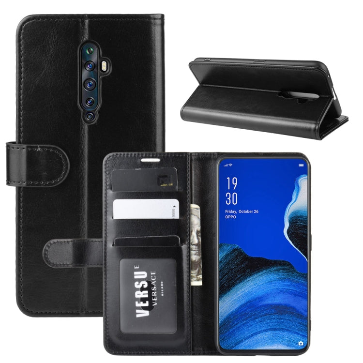 For Oppo Reno2 F / Reno2 Z R64 Texture Single Fold Horizontal Flip Leather Case with Holder & Card Slots & Wallet