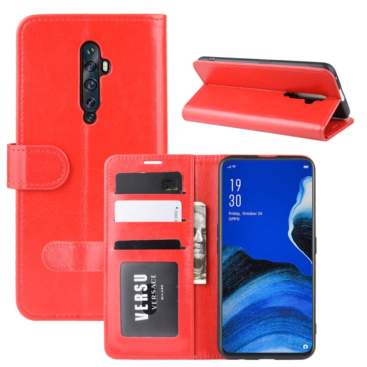 For Oppo Reno2 F / Reno2 Z R64 Texture Single Fold Horizontal Flip Leather Case with Holder & Card Slots & Wallet