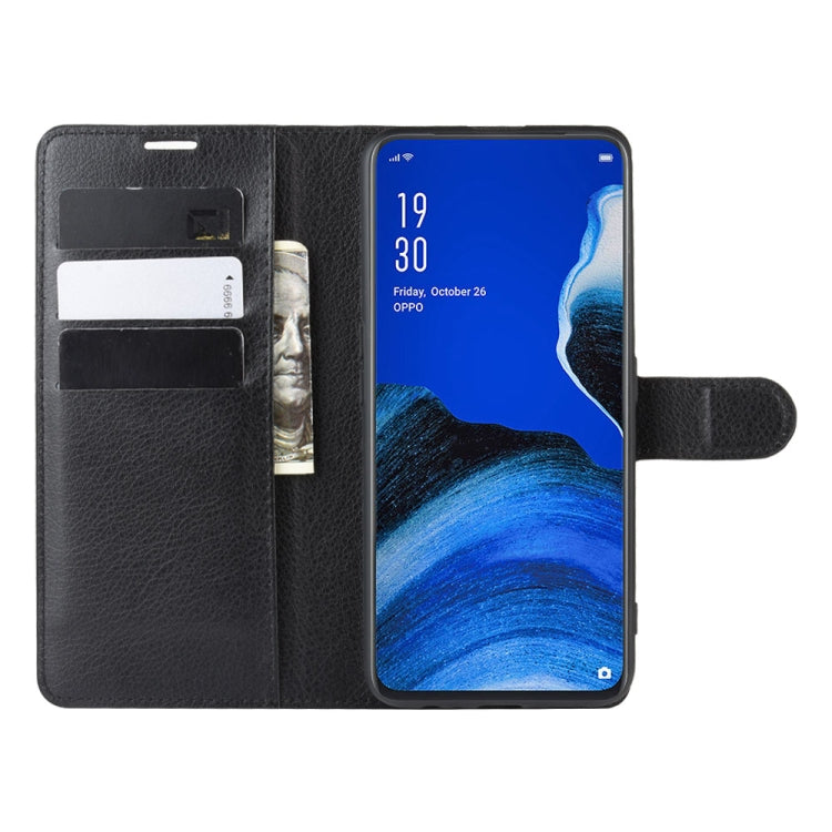 For Oppo Reno2 F / Reno2 Z Litchi Texture Horizontal Flip Leather Case with Wallet & Holder & Card Slots