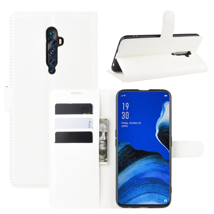 For Oppo Reno2 F / Reno2 Z Litchi Texture Horizontal Flip Leather Case with Wallet & Holder & Card Slots