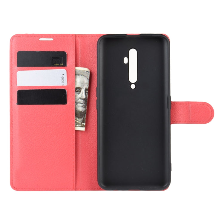 For Oppo Reno2 F / Reno2 Z Litchi Texture Horizontal Flip Leather Case with Wallet & Holder & Card Slots