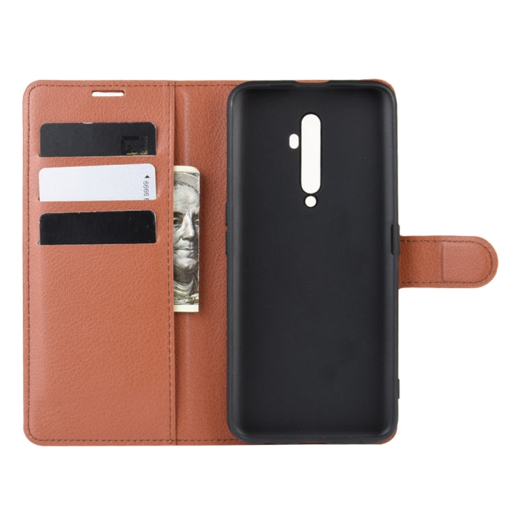 For Oppo Reno2 F / Reno2 Z Litchi Texture Horizontal Flip Leather Case with Wallet & Holder & Card Slots