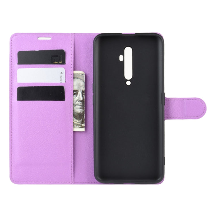 For Oppo Reno2 F / Reno2 Z Litchi Texture Horizontal Flip Leather Case with Wallet & Holder & Card Slots