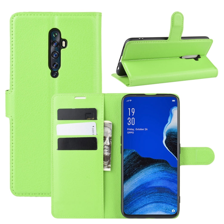 For Oppo Reno2 F / Reno2 Z Litchi Texture Horizontal Flip Leather Case with Wallet & Holder & Card Slots