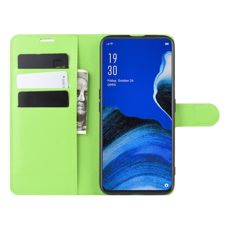 For Oppo Reno2 F / Reno2 Z Litchi Texture Horizontal Flip Leather Case with Wallet & Holder & Card Slots