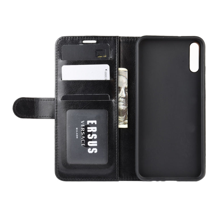 For Huawei Enjoy 10 R64 Texture Single Fold Horizontal Flip Leather Case with Holder & Card Slots & Wallet