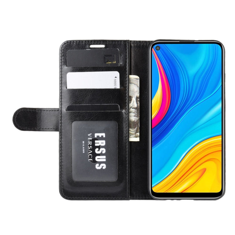 For Huawei Enjoy 10 R64 Texture Single Fold Horizontal Flip Leather Case with Holder & Card Slots & Wallet