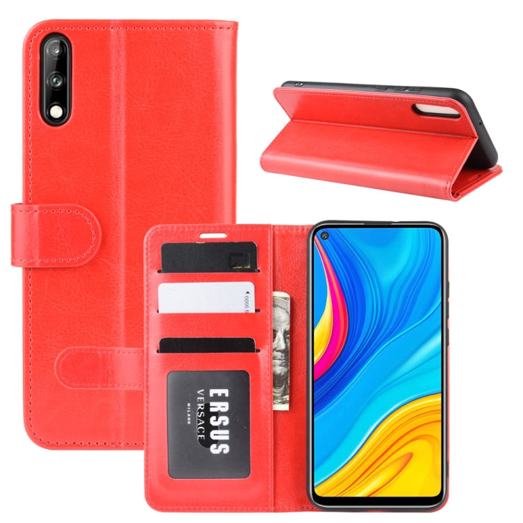 For Huawei Enjoy 10 R64 Texture Single Fold Horizontal Flip Leather Case with Holder & Card Slots & Wallet