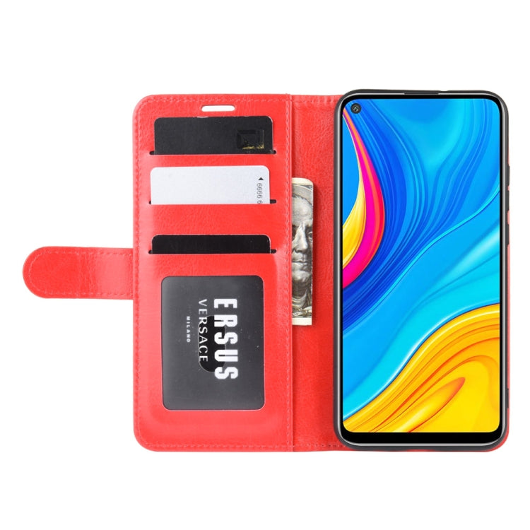 For Huawei Enjoy 10 R64 Texture Single Fold Horizontal Flip Leather Case with Holder & Card Slots & Wallet