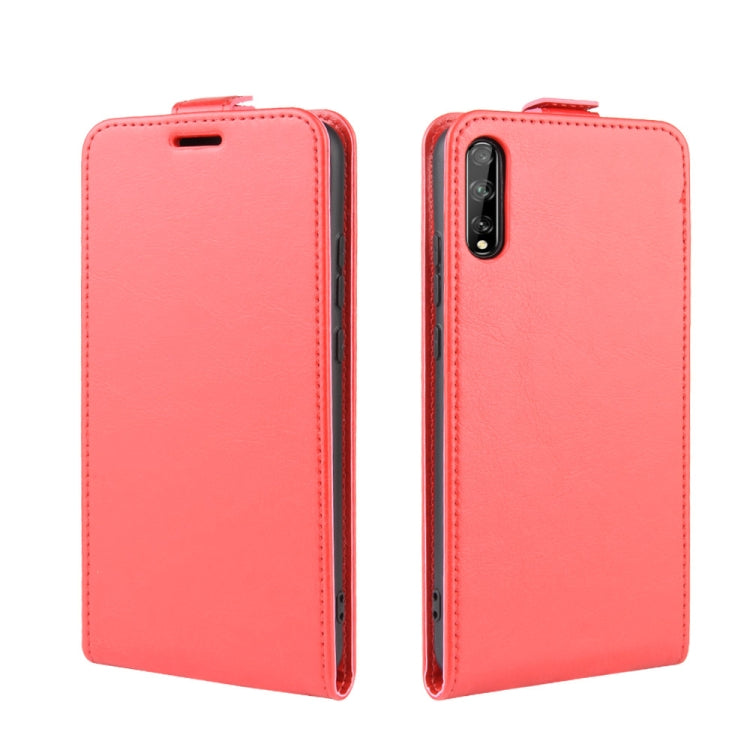 For Huawei Enjoy 10 Crazy Horse Vertical Flip Leather Protective Case