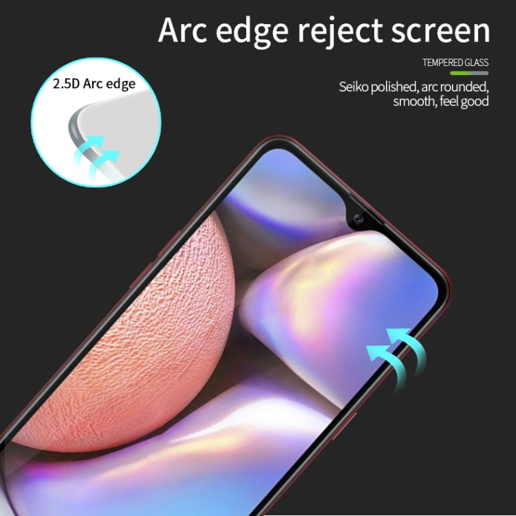 For Galaxy A10S MOFI 9H 2.5D Full Screen Tempered Glass Film(Black)