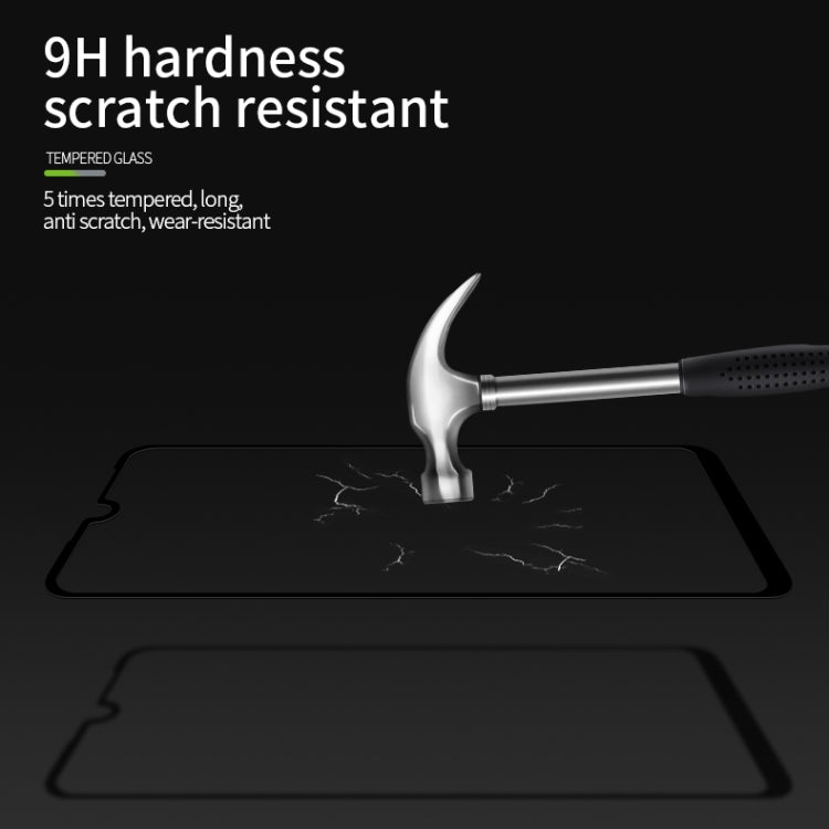 For Galaxy A10S MOFI 9H 2.5D Full Screen Tempered Glass Film(Black)