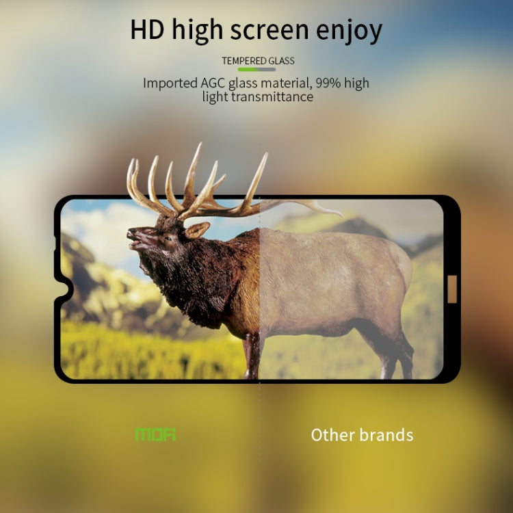 For Xiaomi Redmi Note 8T MOFI 9H 2.5D Full Screen Tempered Glass Film(Black)