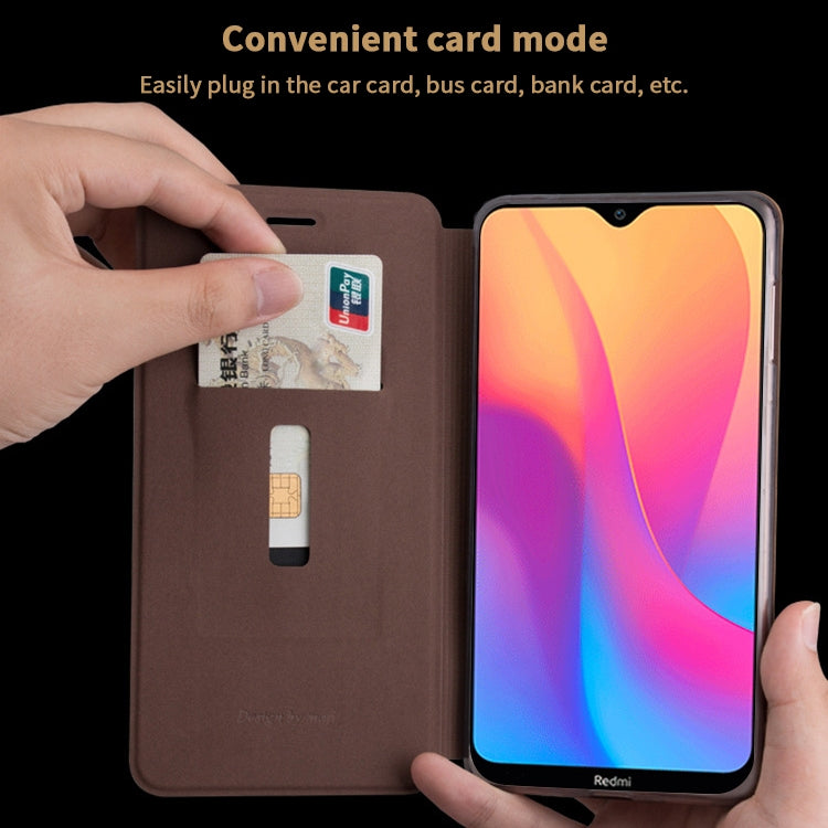 For Xiaomi RedMi 8A MOFI Crazy Horse Texture Horizontal Flip Protective Leather Case