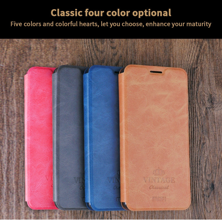 For Xiaomi RedMi 8A MOFI Crazy Horse Texture Horizontal Flip Protective Leather Case