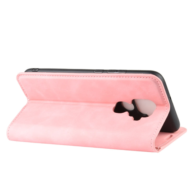 For Huawei Mate 30 Lite / Nova 5Z Retro-skin Business Magnetic Suction Leather Case with Purse-Bracket-Chuck