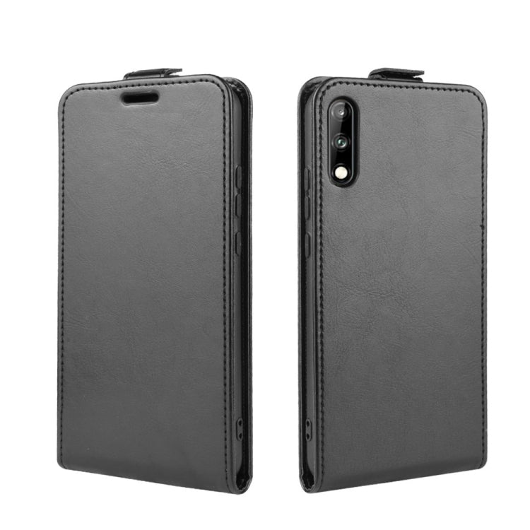 For Huawei Enjoy 10  Crazy Horse Vertical Flip Leather Protective Case
