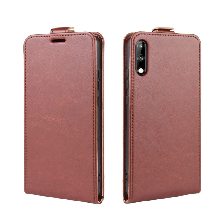 For Huawei Enjoy 10  Crazy Horse Vertical Flip Leather Protective Case