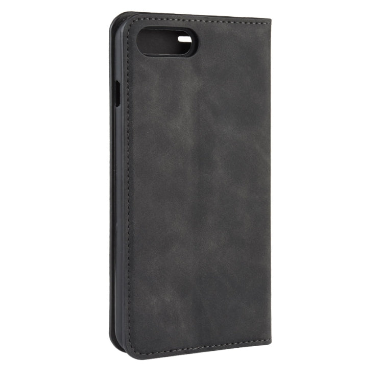For iPhone 8 Plus / 7 Plus  Retro-skin Business Magnetic Suction Leather Case with Purse-Bracket-Chuck