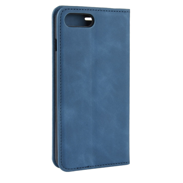 For iPhone 8 Plus / 7 Plus  Retro-skin Business Magnetic Suction Leather Case with Purse-Bracket-Chuck