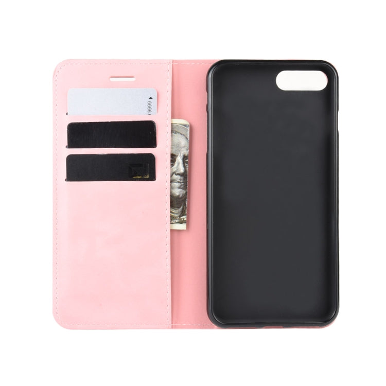 For iPhone 8 Plus / 7 Plus  Retro-skin Business Magnetic Suction Leather Case with Purse-Bracket-Chuck