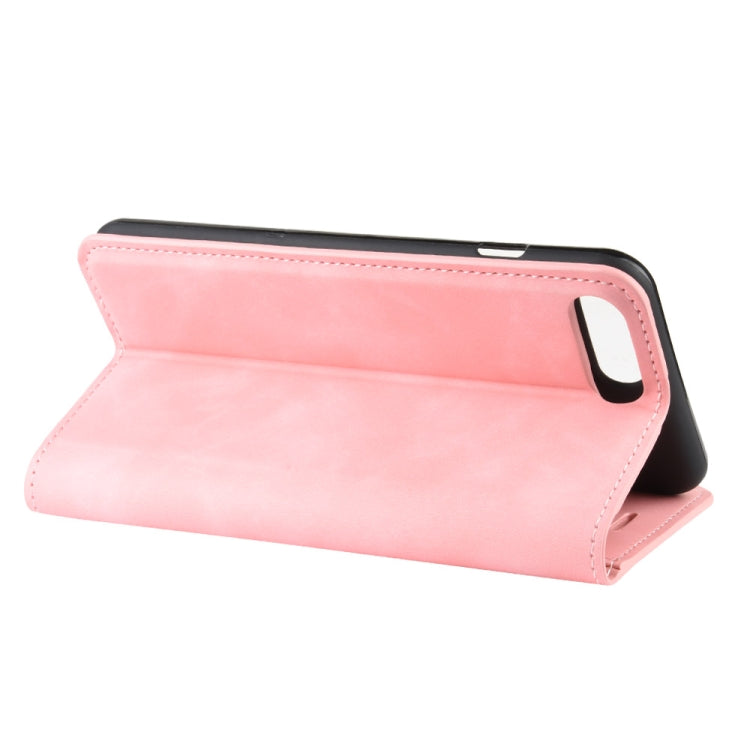For iPhone 8 Plus / 7 Plus  Retro-skin Business Magnetic Suction Leather Case with Purse-Bracket-Chuck