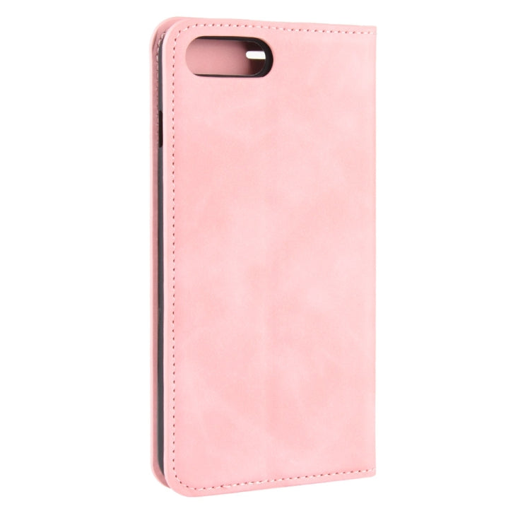 For iPhone 8 Plus / 7 Plus  Retro-skin Business Magnetic Suction Leather Case with Purse-Bracket-Chuck