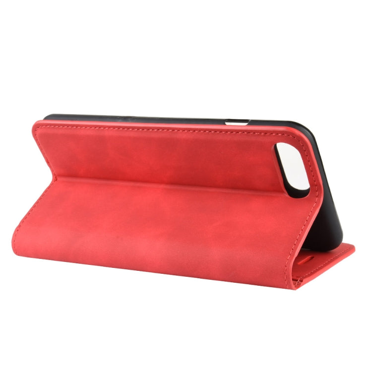 For iPhone 8 Plus / 7 Plus  Retro-skin Business Magnetic Suction Leather Case with Purse-Bracket-Chuck
