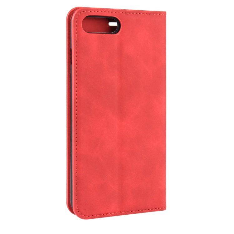 For iPhone 8 Plus / 7 Plus  Retro-skin Business Magnetic Suction Leather Case with Purse-Bracket-Chuck