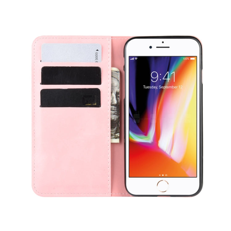 For iPhone SE 2022 / SE 2020 / 8 / 7 Retro-skin Business Magnetic Suction Leather Case with Purse-Bracket-Chuck