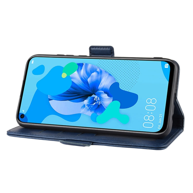 For Huawei P20 Lite 2019 / Nova 5i Double Buckle Crazy Horse Business Mobile Phone Holster with Card Wallet Bracket Function