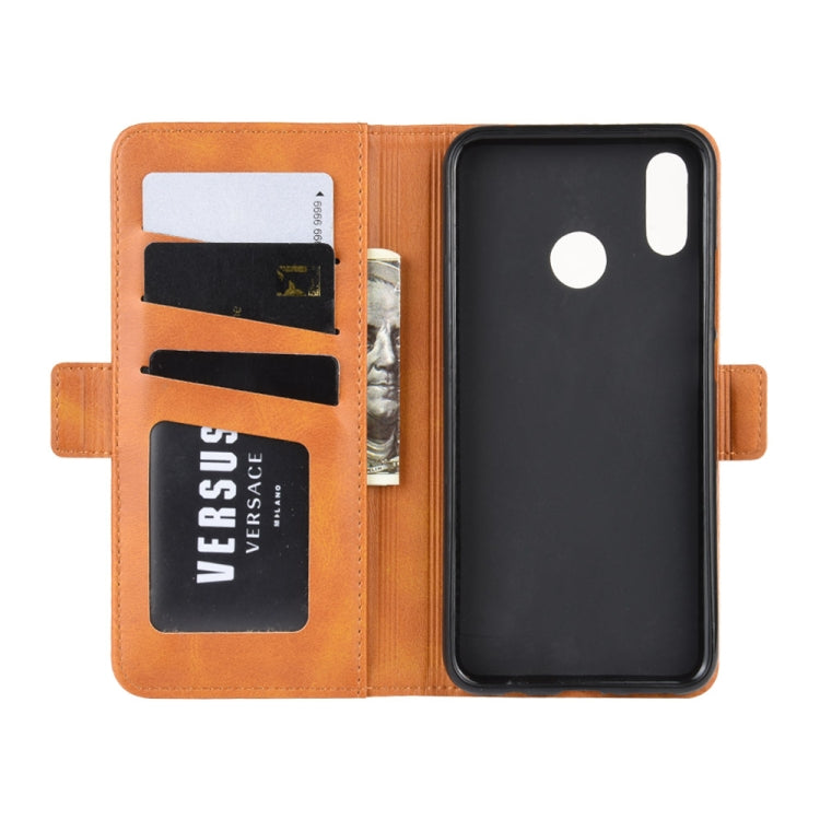 For Huawei Nova 3i Double Buckle Crazy Horse Business Mobile Phone Holster with Card Wallet Bracket Function