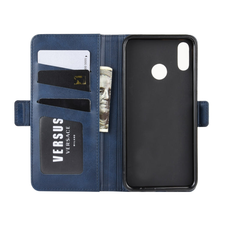 For Huawei Nova 3i Double Buckle Crazy Horse Business Mobile Phone Holster with Card Wallet Bracket Function