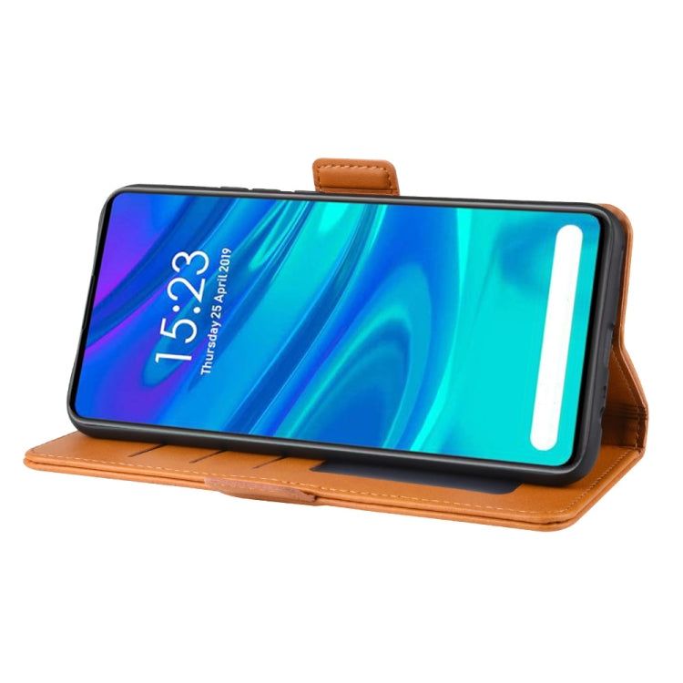 For Huawei P Smart Z/Y9 Prime 2019/ Enjoy 10 Plus Double Buckle Crazy Horse Business Mobile Phone Holster with Card Wallet Bracket Function