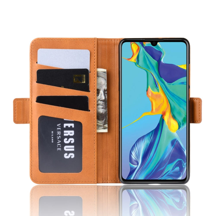 For Huawei P30 Dual-side Magnetic Buckle Horizontal Flip Leather Case with Holder & Card Slots & Wallet & Photo Frame