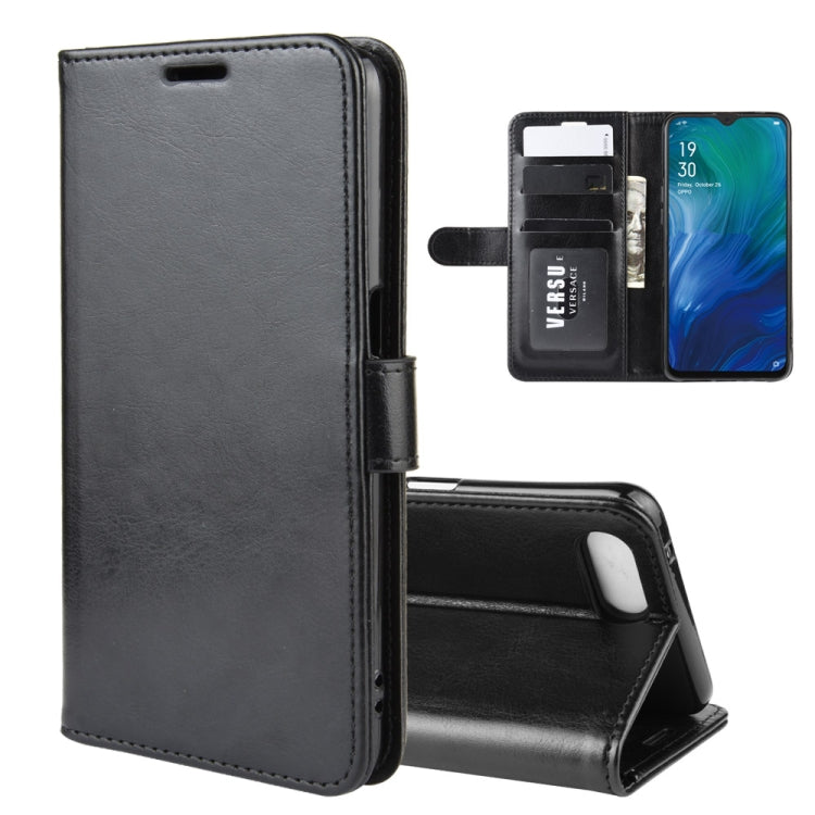 For Oppo Reno A  R64 Texture Single Fold Horizontal Flip Leather Case with Holder & Card Slots & Wallet