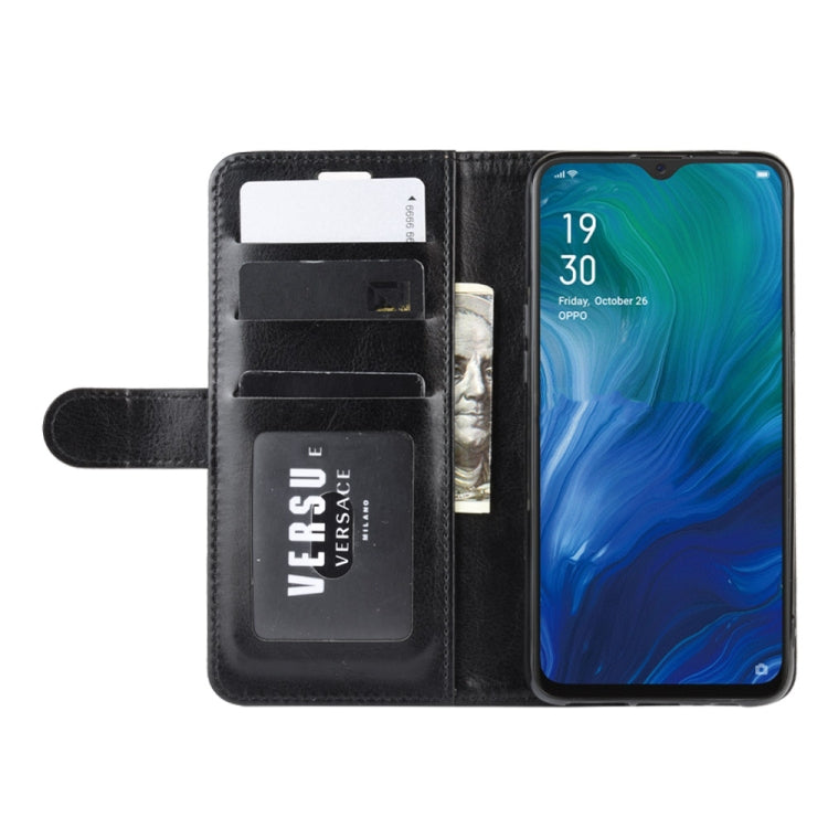 For Oppo Reno A  R64 Texture Single Fold Horizontal Flip Leather Case with Holder & Card Slots & Wallet