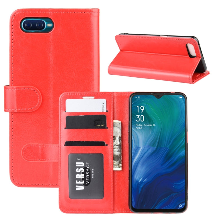 For Oppo Reno A  R64 Texture Single Fold Horizontal Flip Leather Case with Holder & Card Slots & Wallet