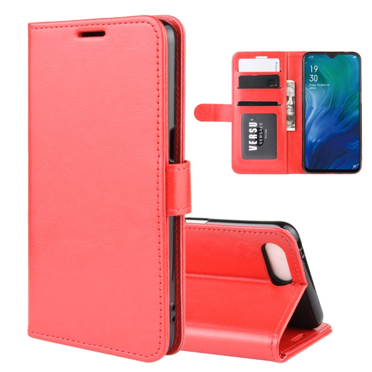 For Oppo Reno A  R64 Texture Single Fold Horizontal Flip Leather Case with Holder & Card Slots & Wallet