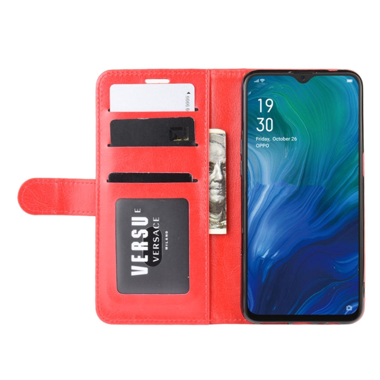 For Oppo Reno A  R64 Texture Single Fold Horizontal Flip Leather Case with Holder & Card Slots & Wallet