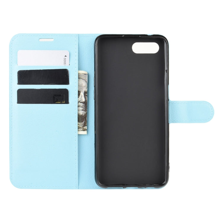 For Oppo Reno A Litchi Texture Horizontal Flip Leather Case with Wallet & Holder & Card Slots