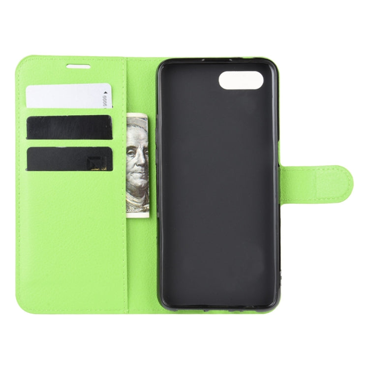 For Oppo Reno A Litchi Texture Horizontal Flip Leather Case with Wallet & Holder & Card Slots