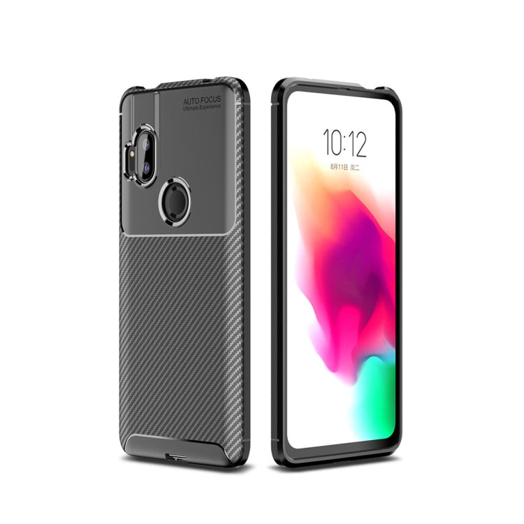 For MOTO One Hyper Beetle Series Carbon Fiber Texture Shockproof TPU Case