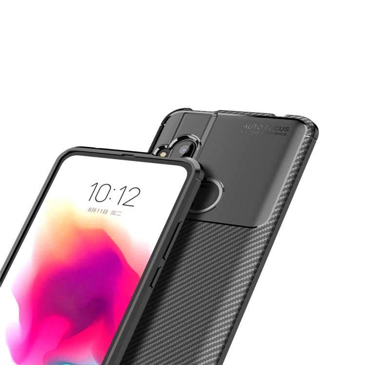 For MOTO One Hyper Beetle Series Carbon Fiber Texture Shockproof TPU Case